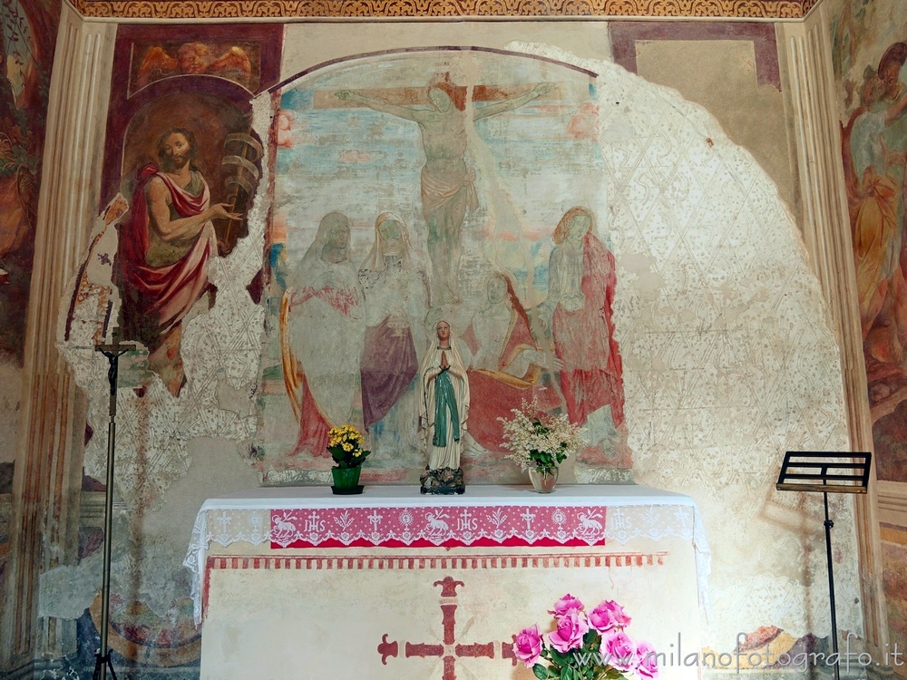 Milan (Italy) - Back wall of the apse of the Oratory of Santa Maria Maddalena
